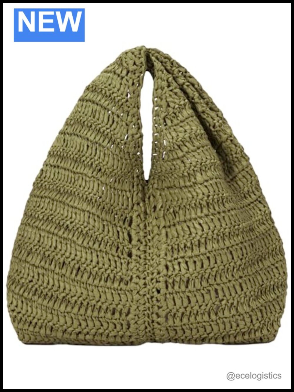 Mini Raffia Hobo Handbag with Twisted Handle